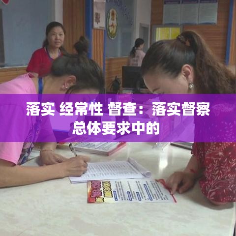 落實 經(jīng)常性 督查：落實督察總體要求中的 