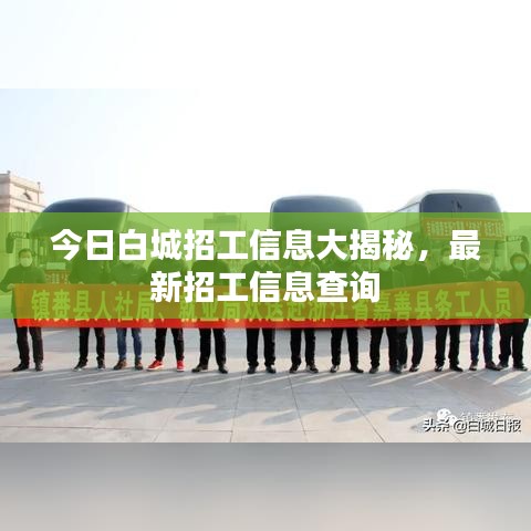 今日白城招工信息大揭秘，最新招工信息查詢