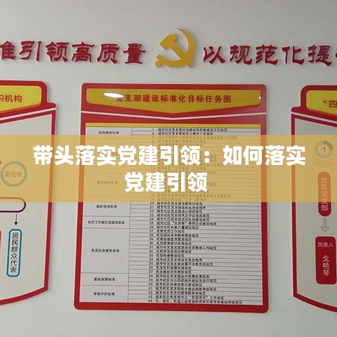 帶頭落實黨建引領(lǐng)：如何落實黨建引領(lǐng) 