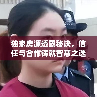獨家房源透露秘訣，信任與合作鑄就智慧之選