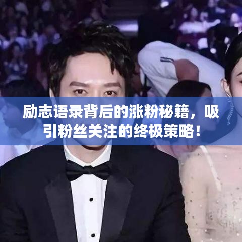 勵志語錄背后的漲粉秘籍，吸引粉絲關(guān)注的終極策略！