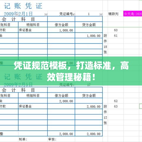憑證規(guī)范模板，打造標(biāo)準(zhǔn)，高效管理秘籍！